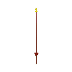 Kovová tyčka s kruhovým izolátorem pro elektrický ohradník - 105 cm 