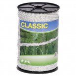 Lanko CLASSIC pro el. ohradník, 3 mm x 500 m, 6x Ni 0,20 mm, bílá  