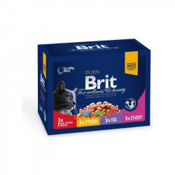 BRIT Premium Cat kapsa Family Plate 1200g (12x100g)  