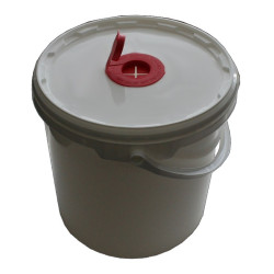 Vědro na utěrky, bílé  