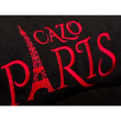 CAZO Pelíšek pro psy a kočky Paris Black, vínová-černá  