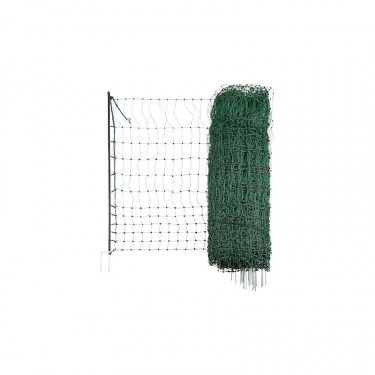Síť vodivá pro drůbež 112 cm, 2 hroty, 25 m, zelená  