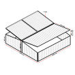 Wiltec Double Cold Frame skleník z hliníku, 100 x 120 x 40 cm