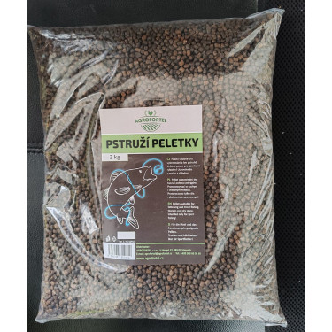 Pstruží peletky 3 kg, průměr 4 mm