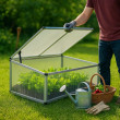 Wiltec Double Cold Frame skleník z hliníku, 100 x 120 x 40 cm - 4 křídla