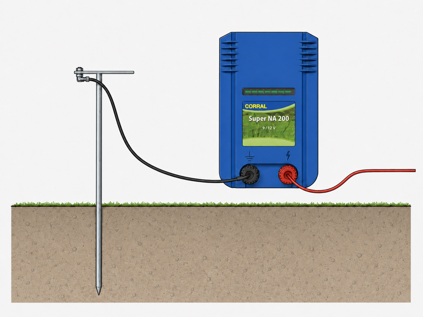 Kulatá zemnicí tyč pro elektrický ohradník - 100 cm banner